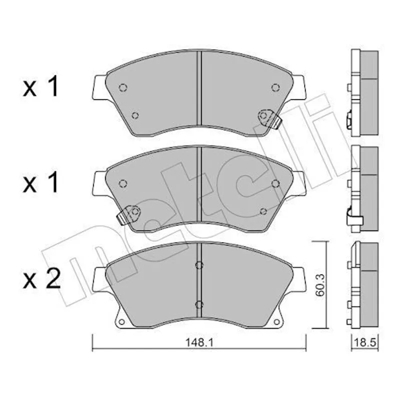 FREN BALATA ASTRA J 09-16 / CRUZE 09-14 / AVEO 11-14 (15 JANT) ÖN