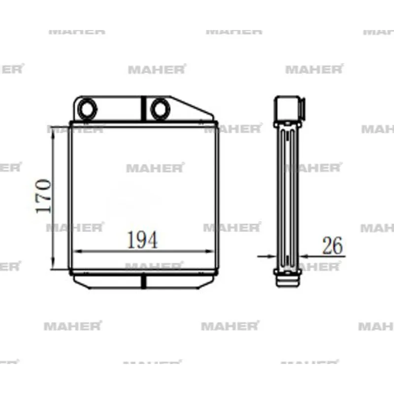 RADYATÖR KALORİFER LINEA 07= / EGEA 15= / NEMO 07= / DOBLO 10= / FIORINO 07= / BIPPER 08= / CORSA D 06-14 / PUNTO EVO 09-12 / COMBO D 12=  / PUNTO 12= BRAZING