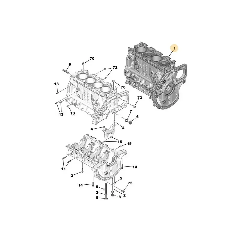 MOTOR BLOGU — (PISTONLARLA BIRLIKTE) DV6C
