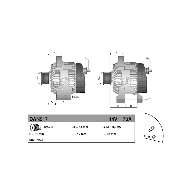 ALTERNATOR — SARZ DINAMOSU (KLIMALI)