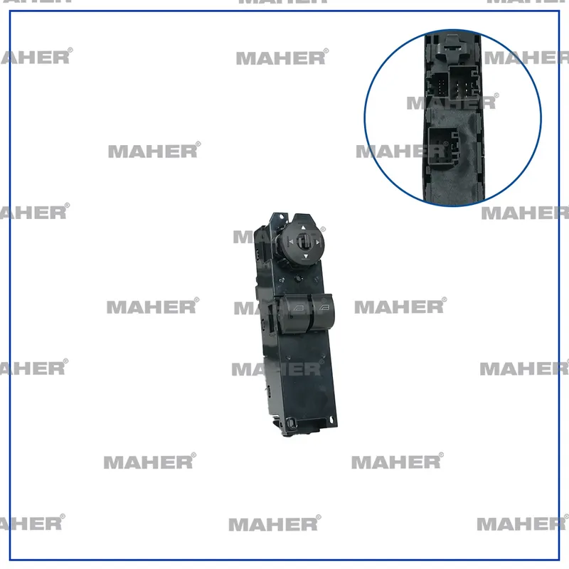 DÜĞME CAM AÇMA COURIER 14= / CONNECT 13= (ÇİFTLİ) AYNA AYAR DÜĞMELİ SOL