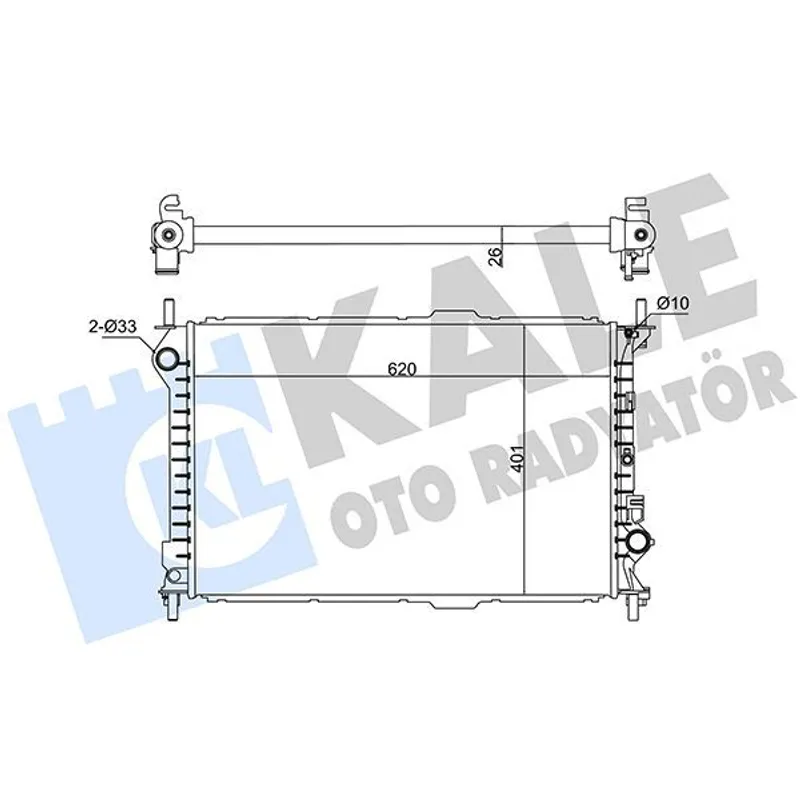 RADYATÖR SU FORD TRANSIT CONNECT (V227) 1.8TDCI 02= (MT) (NAC) [BRAZING] [703X401X23,5] SU RADYATÖR