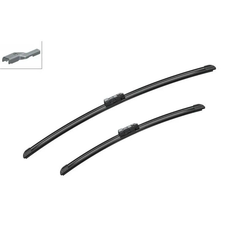 SILECEK SÜPÜRGESI TAKIM CADDY 10= / SUPERB 08-15 / HYUNDAI I30 (FD) / P308 II (T9) / CEED (ED/FF2) / GIULIETTA 19mm BUTON 24+18 A187S (600mm+450mm)