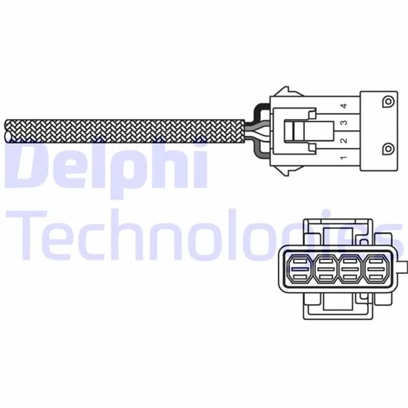 SENSÖR OKSİJEN 206 /306 / 307 / 407 / C3 /C4 / C5 / SAXO 1.6i - 2.0i 16V 555mm YEŞİL SOKET