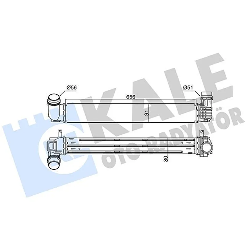 TURBO RADYATÖRÜ (INTERCOOLER) MEGANE III 08-15 / SCENIC III 09= / 1.5 DCI