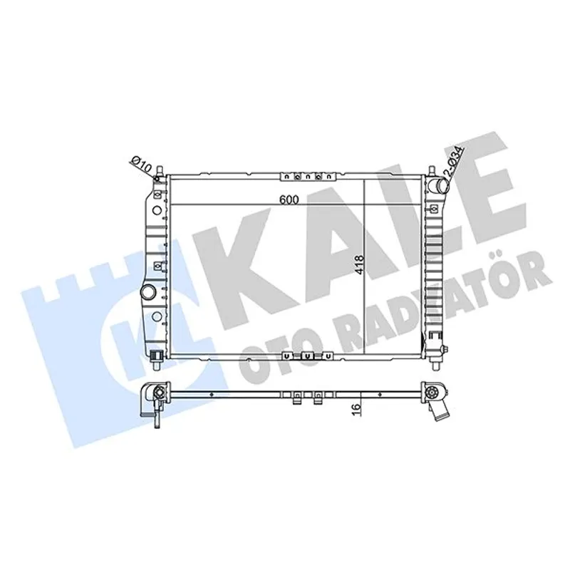 RADYATÖR SU AVEO 06-11 / KALOS 03-08 / 1.4 M-T MEKANİK