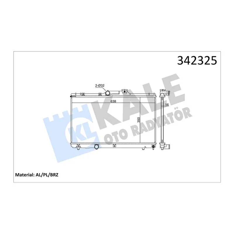 RADYATÖR SU COROLLA 93-00 AE-101 / 111 M-T BRAZING