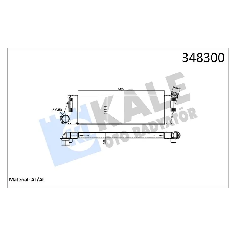 TURBO RADYATÖRÜ (INTERCOOLER) MEGANE II 02-08 / SCENIC II 03-09 / 1.5 DCI-1.9 DCI