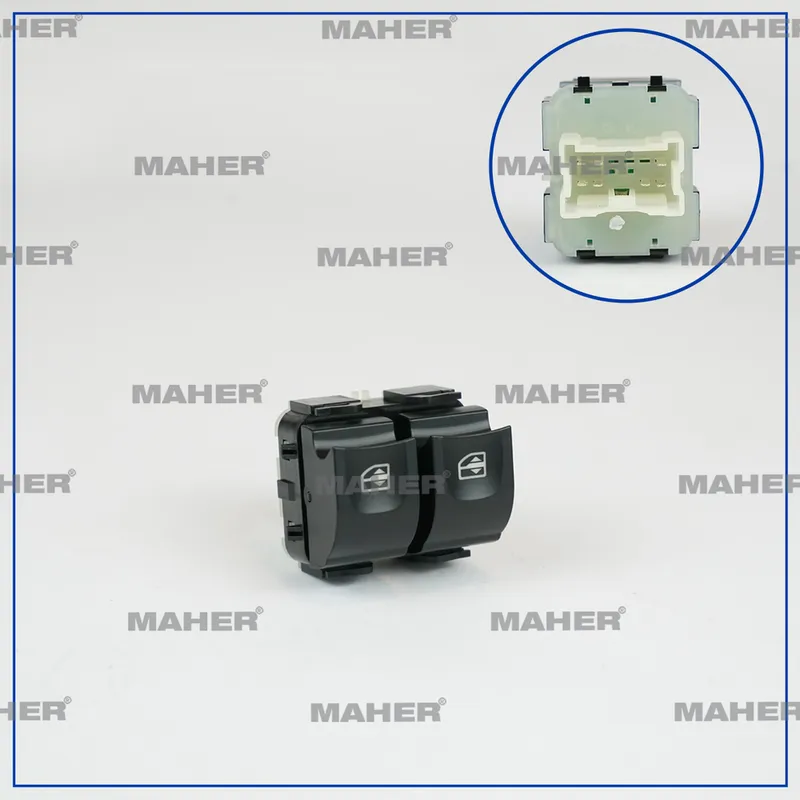 DÜĞME CAM AÇMA CLİO IV / SYMBOL / CAPTUR / SANDERO / LODGY / DOKKER (ÇİFTLİ) BEYAZ IŞIK SOL