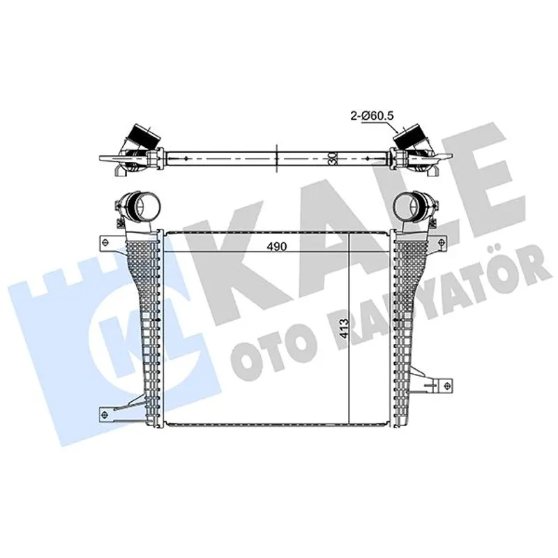 TURBO RADYATÖRÜ (INTERCOOLER) OPEL ANTARA A 2.0/2.2 CDTI 10= - CHEVROLET CAPTIVA 2.0D/2.2D 4WD 11=
