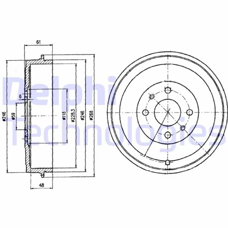 KAMPANA BIPPER 08= / NEMO 08= ALBEA / DOBLO 01= / FIORINO / LINEA 09=/ MAREA 00= / TEMPRA 92-96 / TIPO 90-95 / UNO 98-06(228.2 mm 4 Delik)