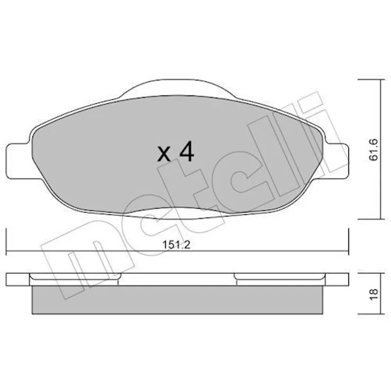 FREN BALATA 308 07-13 / 3008 09= / 5008 09= ÖN FİŞLİ