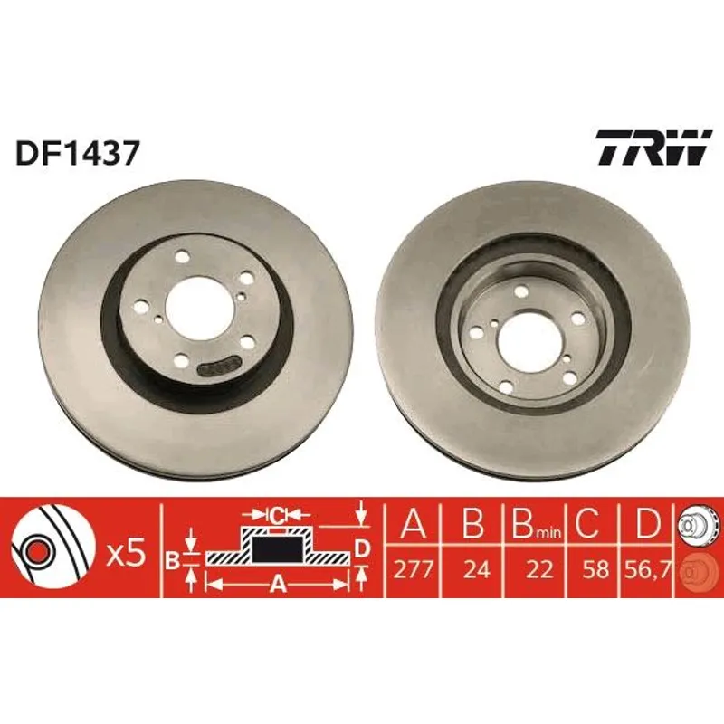 ON FREN DISKI AYNASI HAVALI FORESTER 08 BRZ 2.0 12 XV 2.0 12 LEGACY 12 IMPREZA 05 OUTBACK 2.5 3.6 13 TOYOTA GT 86 2.0 12 277X5