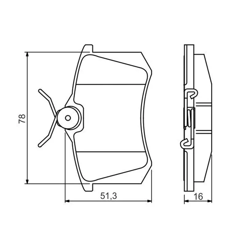 FREN BALATA 207 06= 1.4 16V-1.6 16V-1.6 HDI / C3 PICASSO 09= ARKA