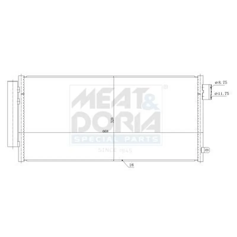 RADYATOR KLIMA (KONDENSER) 16 EGEA-500L 1.3MJT-1.4-1.6MJT