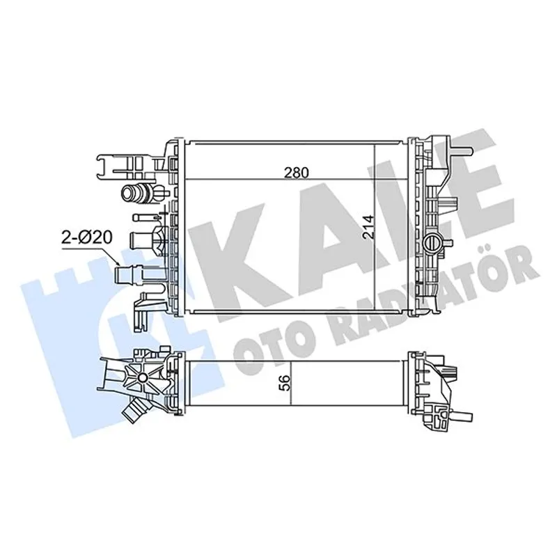 TURBO RADYATÖRÜ (INTERCOOLER) CLİO V 19= / DUSTER 19= BRAZING K9K 1.5 DCI DİZEL