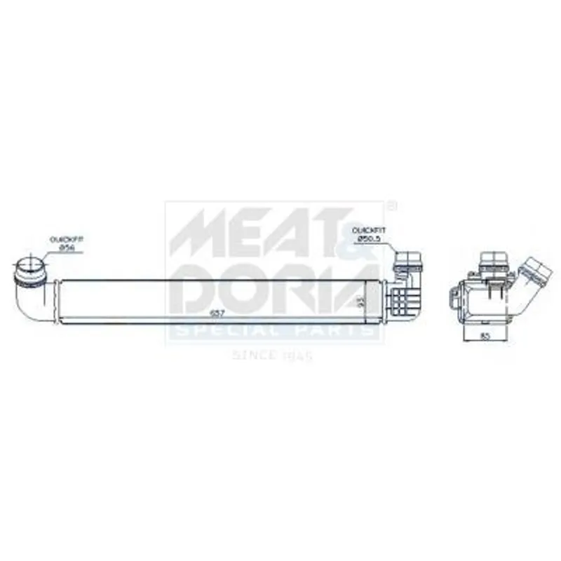 TURBO RADYATORU (INTERCOOLER) FLUENCE 09-16 1.5 DCI