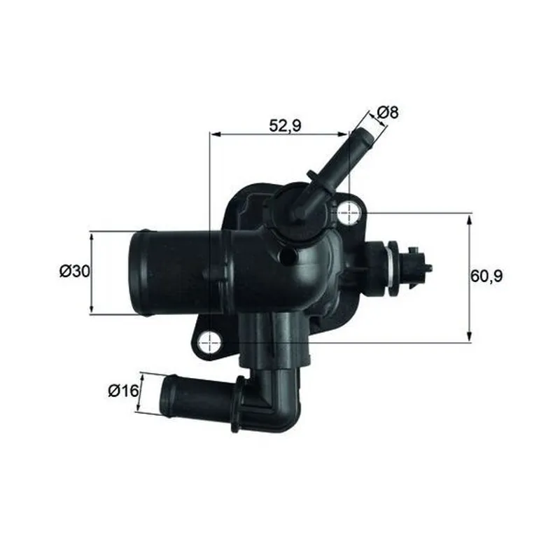 TERMOSTAT DOBLO IV 15= / EGEA 15= / FIORINO 07= / 1.3 JTD EURO 6 KOMPLE CONTALI SENSÖRLÜ 88°C