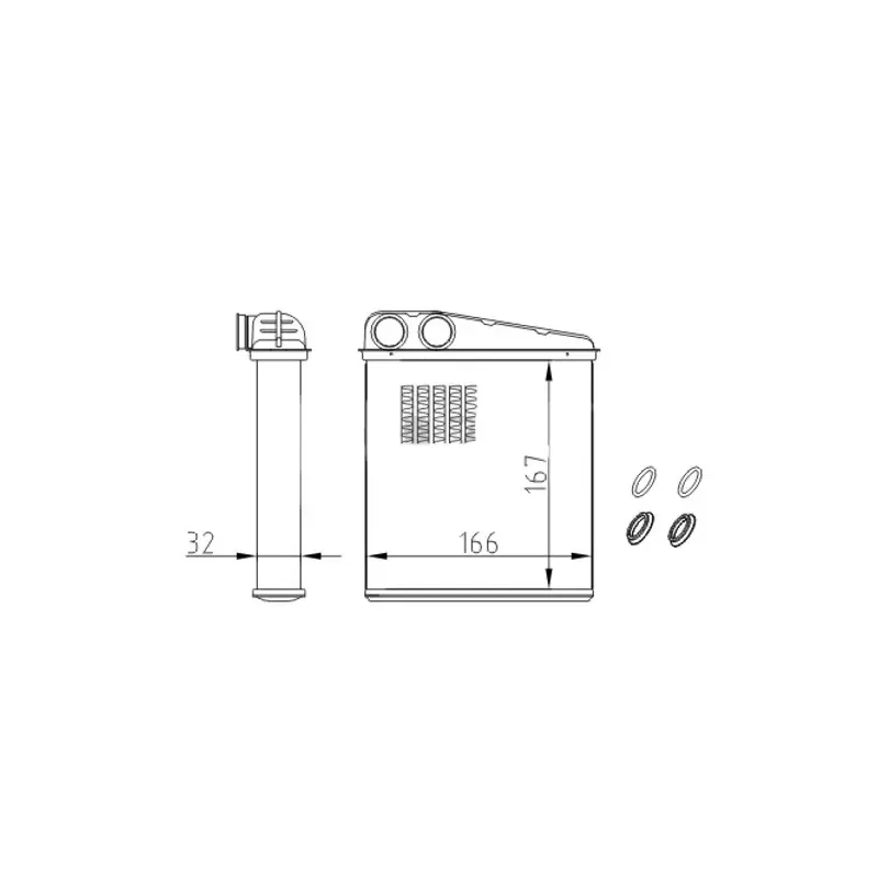 KALORIFER RADYATORU — 165X165X32