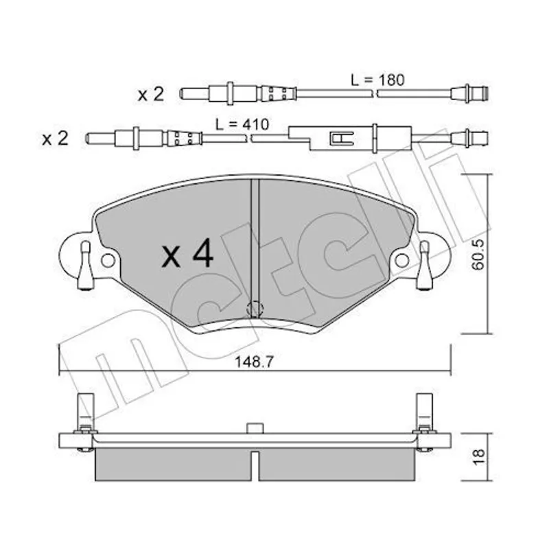 FREN BALATA C5 II 04-08 / C5 I 01-04 2.0 16V FİŞLİ ÖN