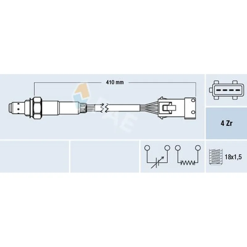 OKSIJEN SENSORU C2 C3 II C3 III C3 PLURIEL NEMO FIORINO BIPPER-206-207-1007-PARTNER II -BERLINGO II 03 TU3A/TU3AES 1.4 8V MANIFOLDA GELEN