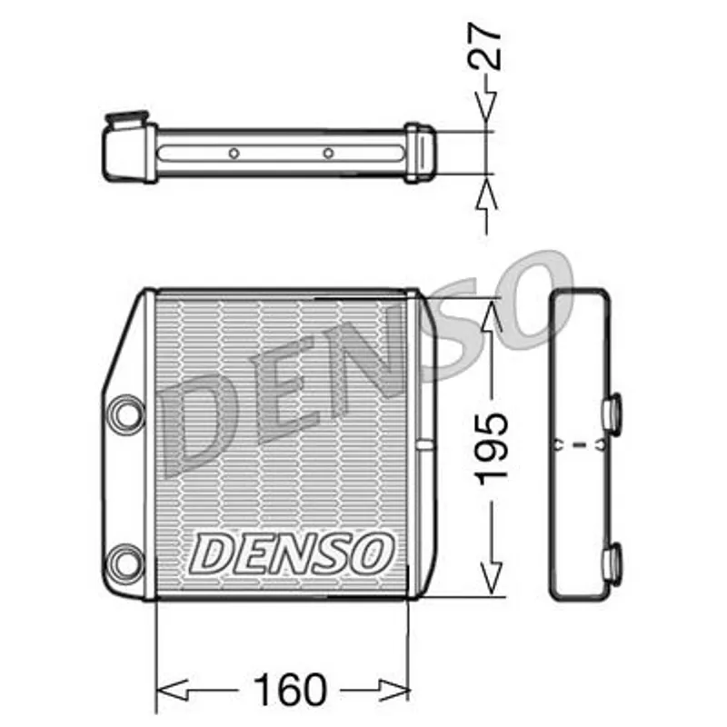 RADYATOR KALORIFER OPEL CORSA D / COMBO D 1.0-1.2-1.3-1.4-1.6-1.7 / FIAT LINEA 07= / EGEA 15= / NEMO 07= / DOBLO 10= / FIORINO 07= / BIPPER 08= / PUNTO EVO 09-12 / PUNTO 12= BRAZING