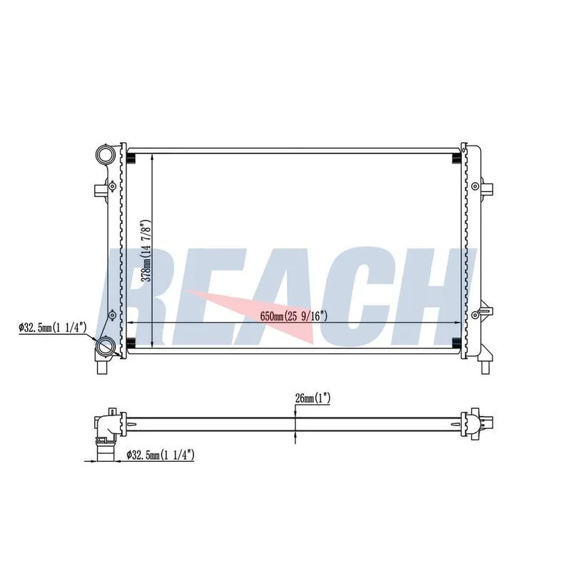 RADYATÖR SU TRANSIT 06-09 V347 / 2.2 TDCI-2.4 TDCI KISA ŞASİ MEKANİK