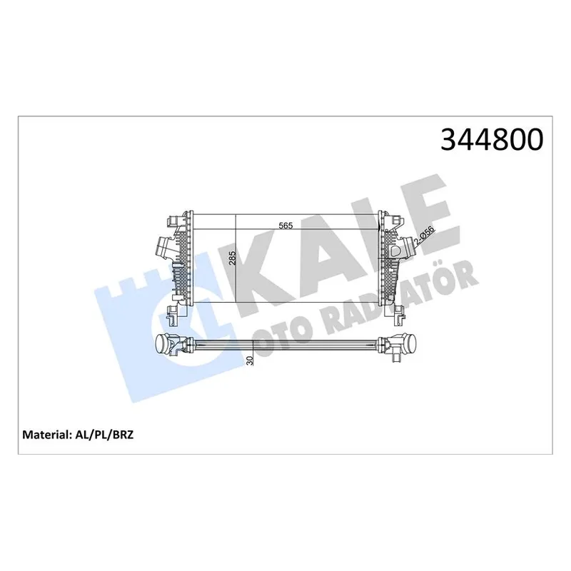 TURBO RADYATÖRÜ (INTERCOOLER) ASTRA J 09-16 / CRUZE 11-14 / 1.3 CDTI-1.4T-1.6T