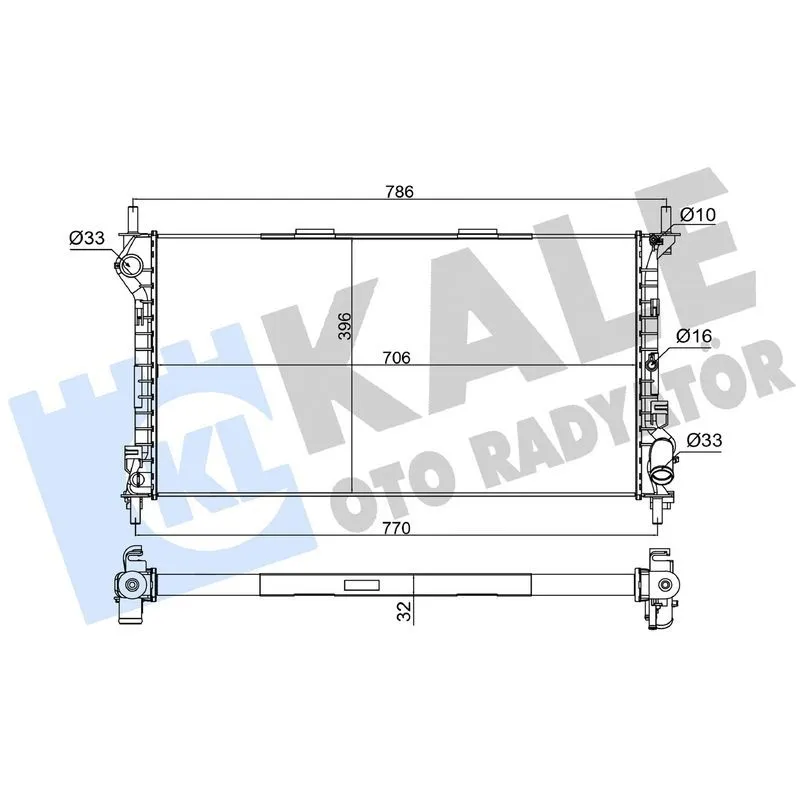 RADYATOR SU CONNECT 02-13 1.8 TDCI MEKANIK 2 SIRA AL+PL