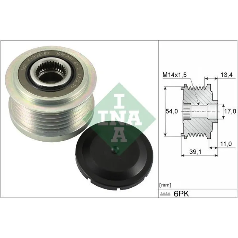 KASNAK SARJ DINAMO FIAT EGEA / DOBLO / 500L / PRATICO - OPEL COMBO D 1.3 CDTI