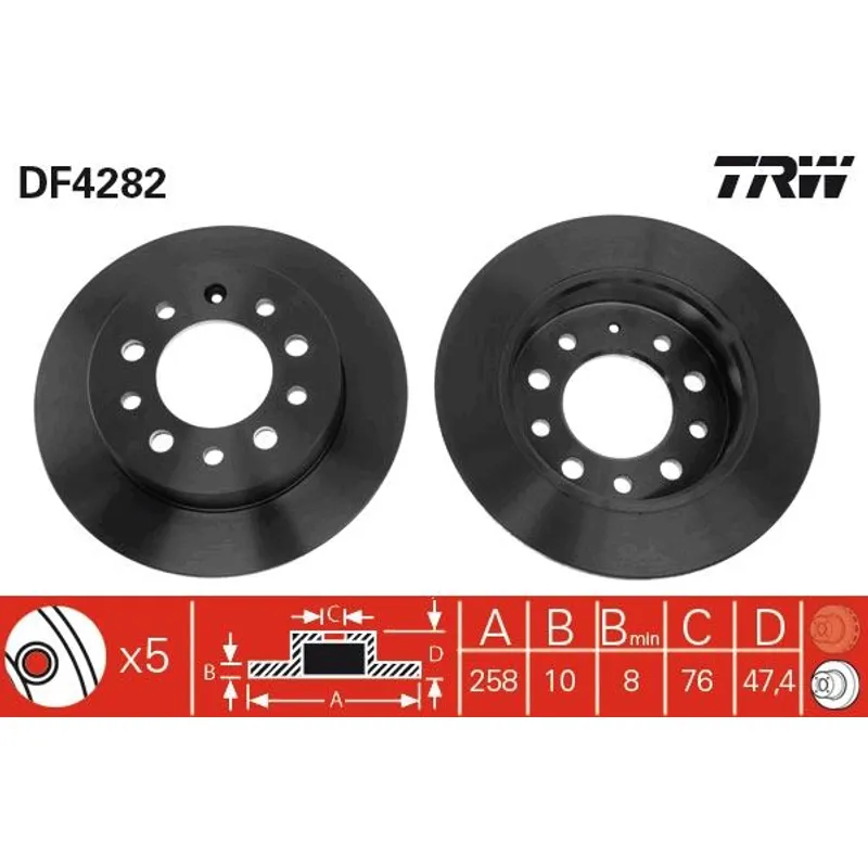 FREN DİSKİ HYUNDAI COUPE 96-09 ARKA