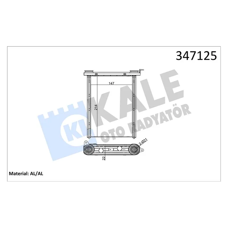 RADYATÖR KALORİFER FLUENCE 10-12 / MEGANE III 08-15 / VIVARO 14= / SCENIC III 09= / TRAFIC III 14= BRAZING