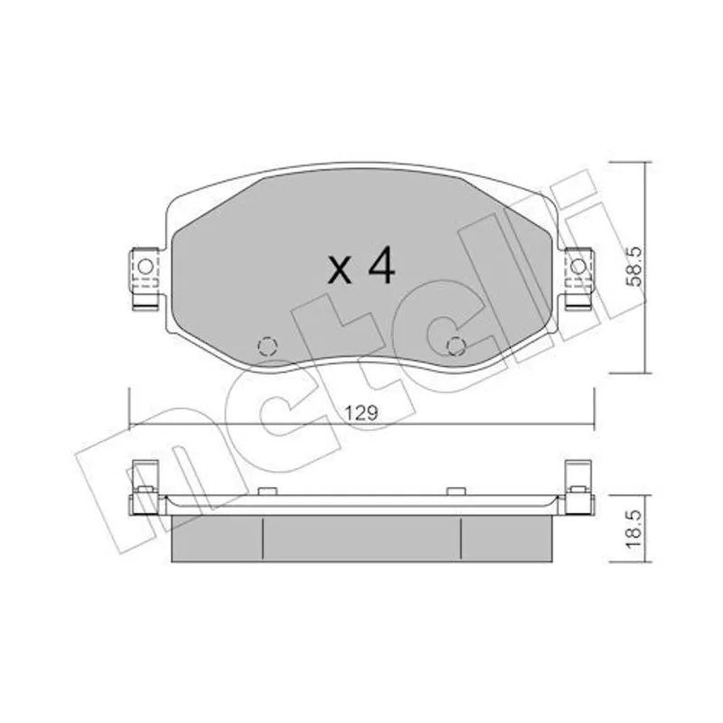 FREN BALATA MEGANE IV 16= ÖN