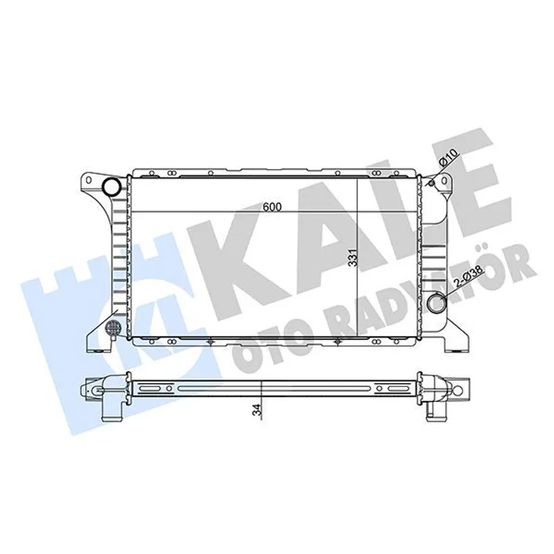 RADYATOR SU TRANSIT M12-M15 92-00 2.5 D BRAZING