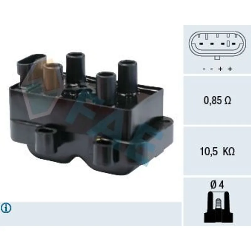ATESLEME BOBINI CLIO II 98-05 1.2 8V-1.4 / SYMBOL II 08-12 1.4-1.6 / SYMBOL I 98-08 1.4-1.6 / CLIO III 05-12 1.2 16V / KANGOO 98-08 1.4 / MEGANE I 96-03 1.6 8V / DOKKER 12= 1.6 / LOGAN 04-12 1.4 / SANDERO 08-13 1.6 / TWINGO 93-07 1.2 K7J (REVIZYONLU)