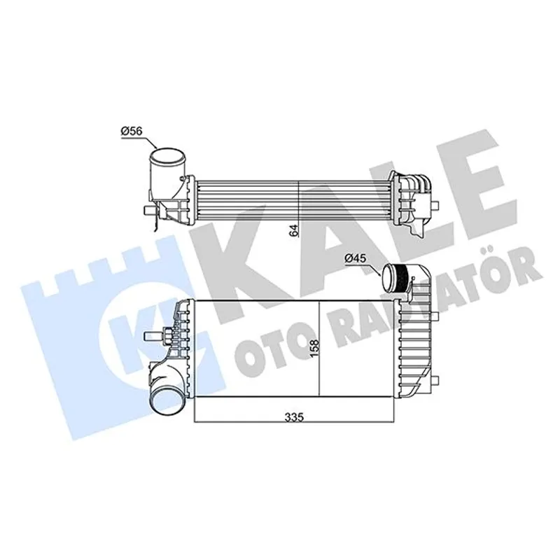 TURBO RADYATÖRÜ (INTERCOOLER) FOCUS III 11-15 / C-MAX II 10= / CONNECT 13= / 1.5 TDCI