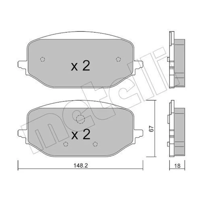 FREN BALATA BERLINGO 18= / PARTNER 18= / 308 III 21= / C5 21= / DS4 II 21= ÖN