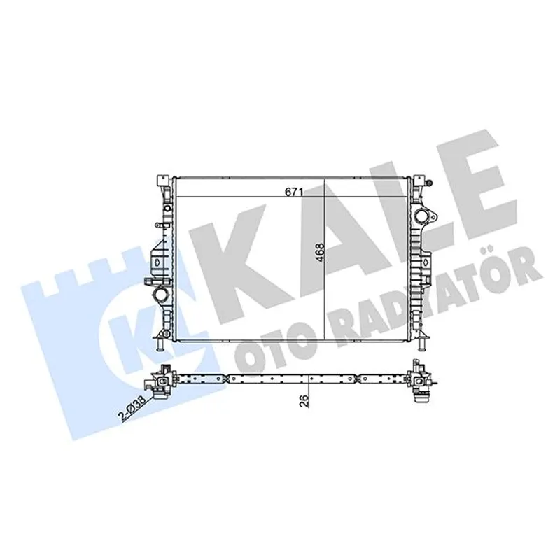 SU RADYATORU [BRAZING OTOMATIK] FOCUS III C-MAX II MONDEO IV S60 II S80 II V40 V60 I V70 III XC60 I XC70 II
