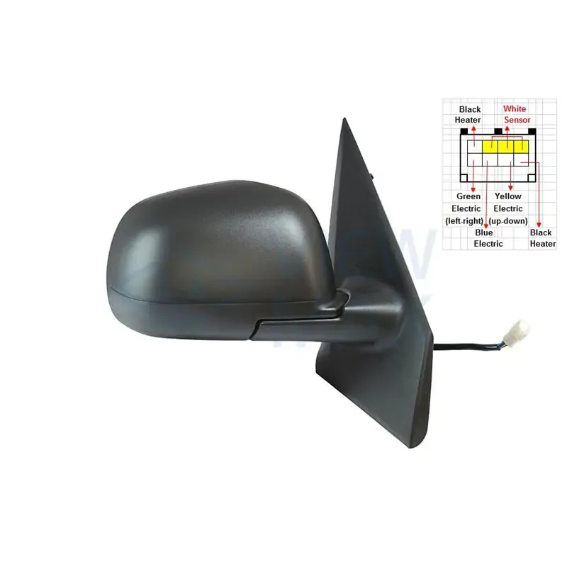DIS DIKIZ AYNASI SAG — ELEKTRIKLI ISITMALI, DOKU ORTUSU, SICAKLIK. SENSOR, DISBUKEY CAM 8H7P / 8H8P RH