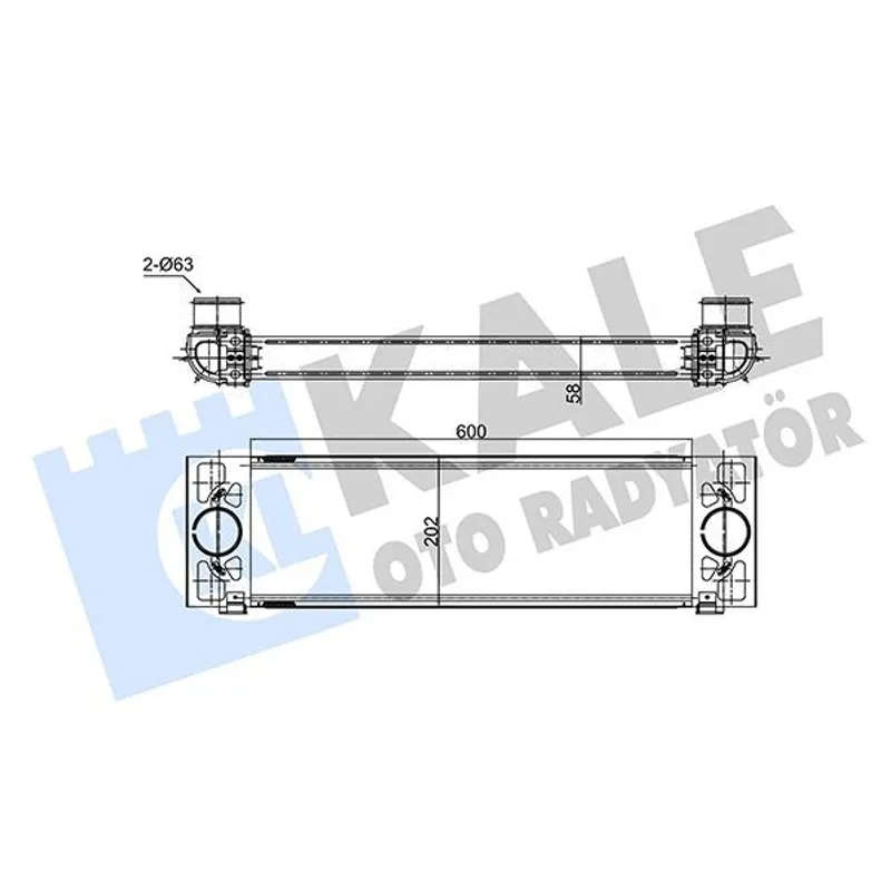 TURBO RADYATÖRÜ (INTERCOOLER) TRANSIT 2.2 135 140PS 11 3.2 200PS TDCI 06