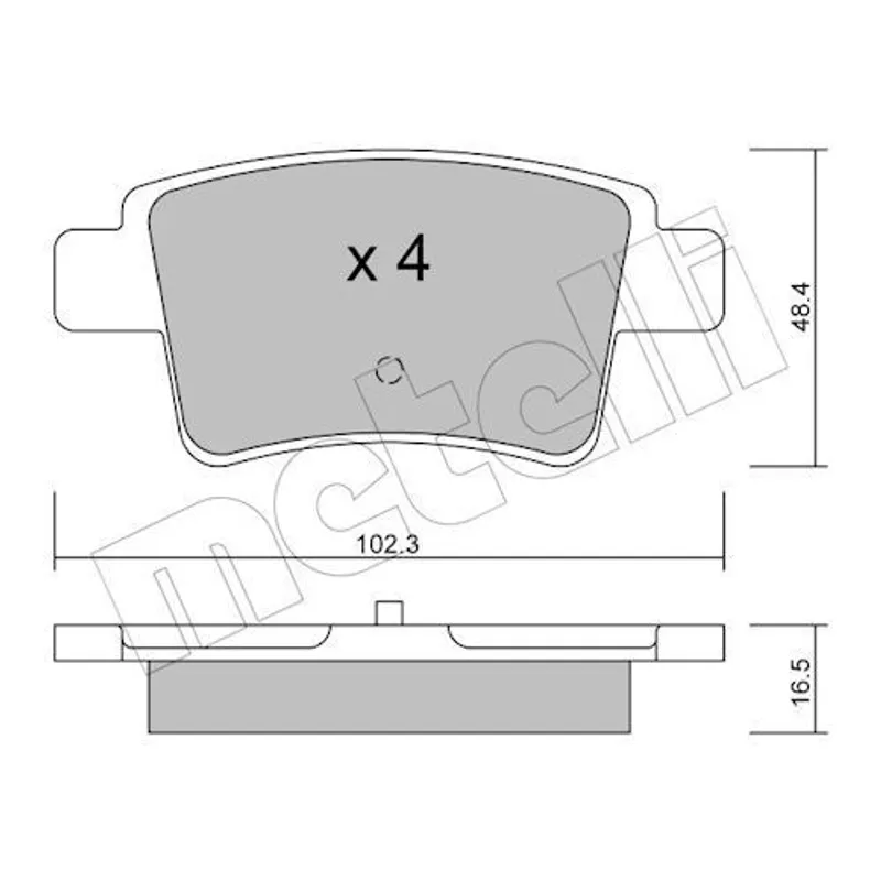 FREN BALATA C4 PICASSO 06= 1.6HDI-1.8-2.0-2.0HDI ARKA
