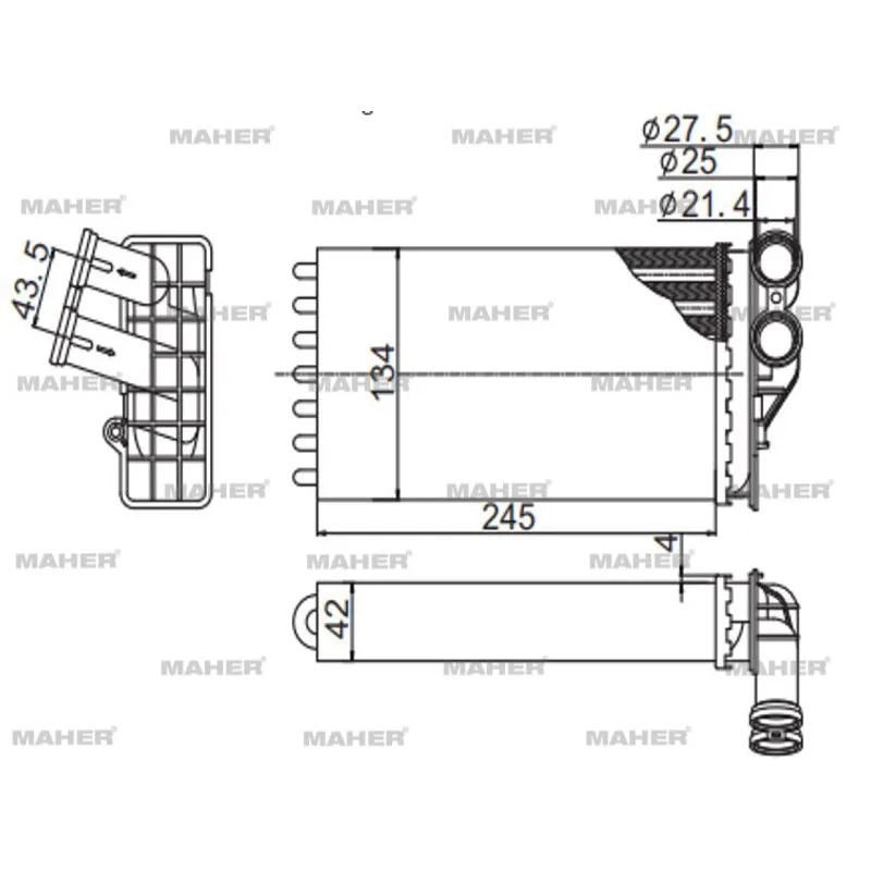 RADYATÖR KALORİFER C4 04-09 / 307 00-07 MEKANİK
