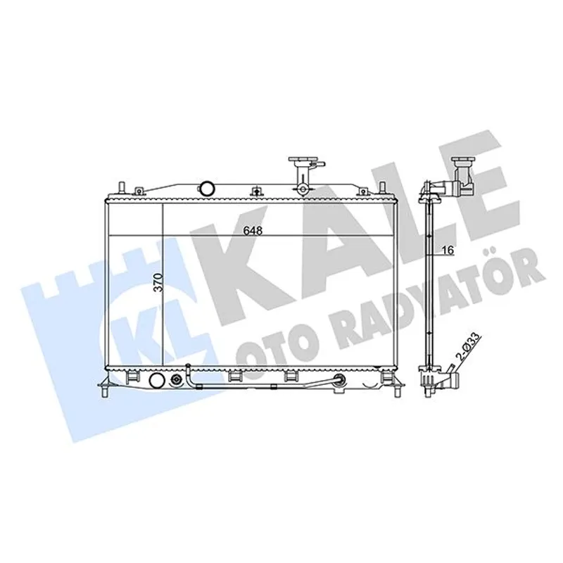 RADYATÖR SU ACCENT 06-11 ERA BENZİNLİ A-T BRAZING