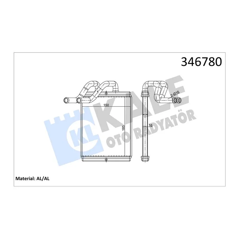 RADYATÖR KALORİFER SORENTO 03-06 BRAZING