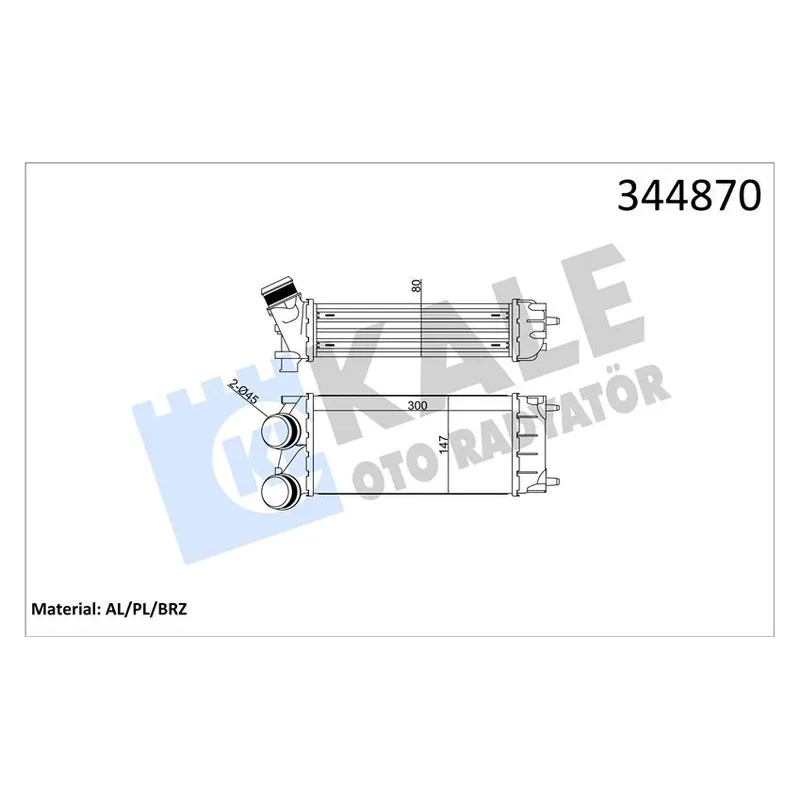 TURBO RADYATÖRÜ (INTERCOOLER) PARTNER 08= / BERLINGO 08= / C4 09= / DS4 11=
