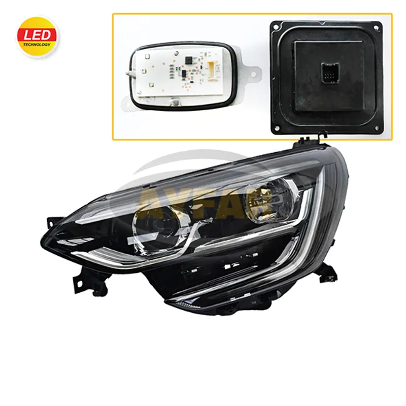 FAR MEGANE IV 16-20 TOUCH MODEL SİYAH ÇERÇEVELİ MANUEL SOL (LED+BALLAST MONTAJLI)
