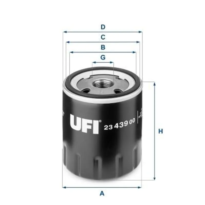 YAĞ FİLTRESİ SCUDO 1.9 / 206 1.6 8V TU5JP / 206 2.0 S16 / 306 2.0 16V / 307 2.0HDI