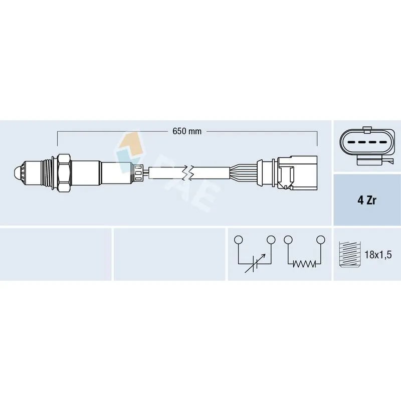 SENSÖR OKSİJEN GOLF5 / JETTA 05-08 BLG-BMY 1.4 TSİ ARKA