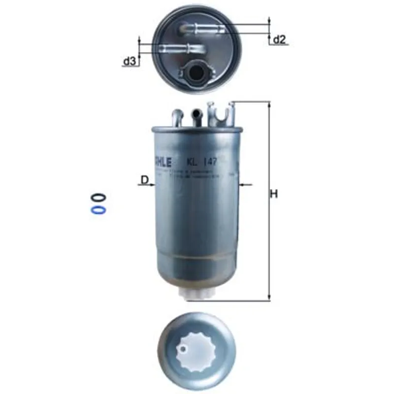 YAKIT FILTRESI (MAZOT) GOLF4 / BORA / PASSAT / LT35 / TOLEDO / FIAT PUNTO 98-03 1.9 TDI-2.5 TDI AGR-AHF-AVG-ANJ-AVR