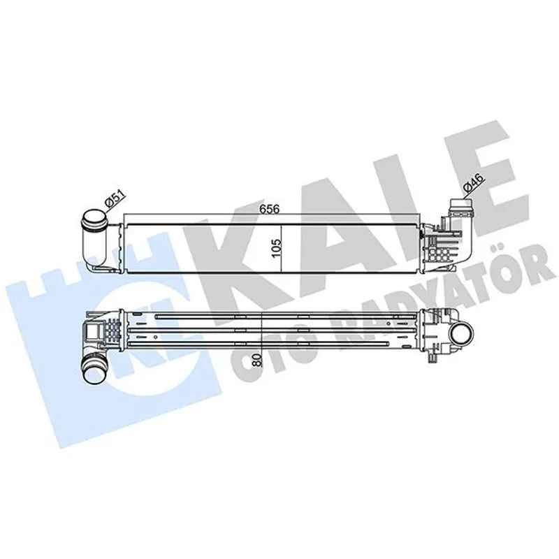 TURBO RADYATÖRÜ (INTERCOOLER) DUSTER 12= / 1.5 DCI